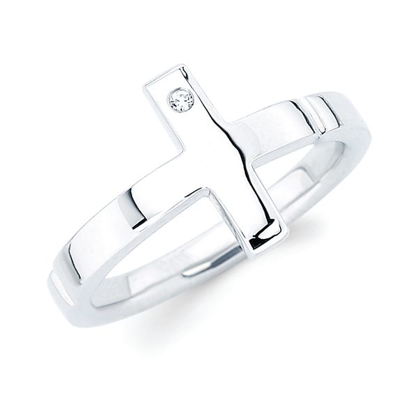 Sterling Silver Diamond Ring