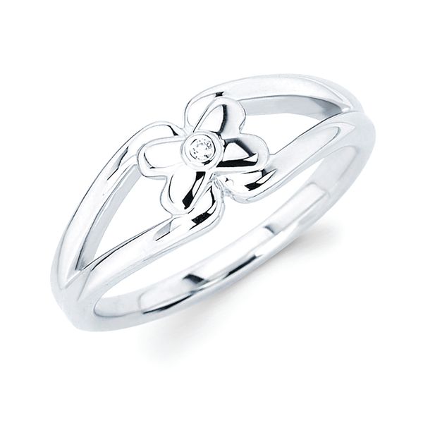 Sterling Silver Diamond Ring