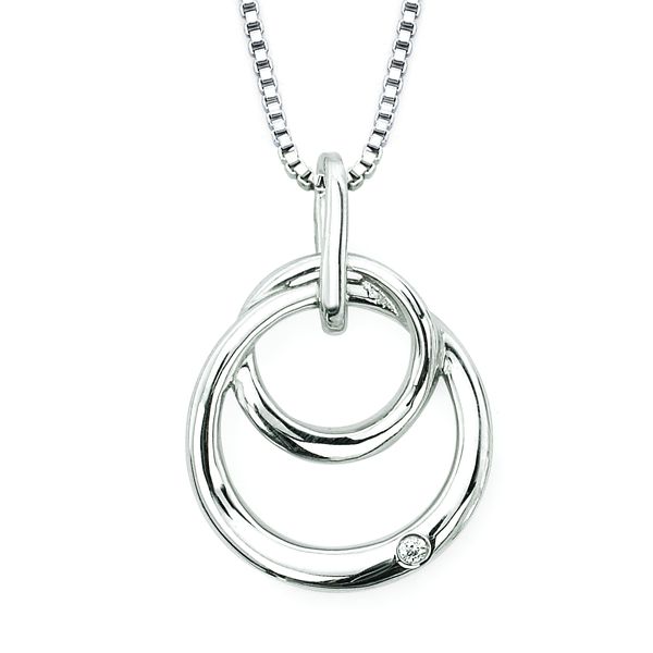 Sterling Silver Diamond Pendant