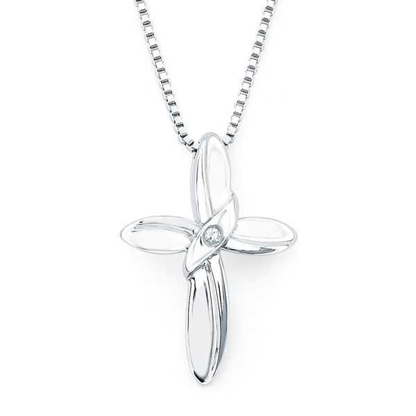 Sterling Silver Diamond Pendant