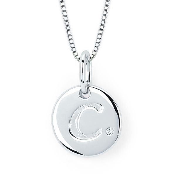 Sterling Silver Diamond Pendant