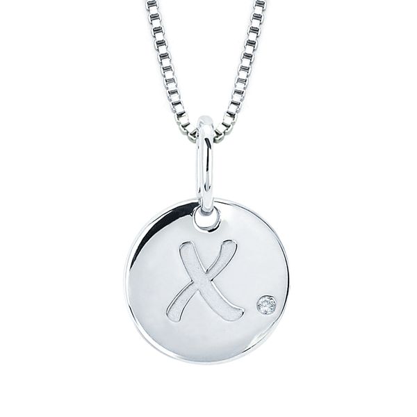Sterling Silver Diamond Pendant