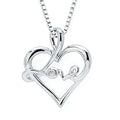 Sterling Silver Diamond Pendant