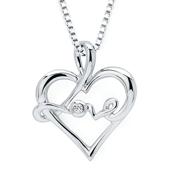 Sterling Silver Diamond Pendant