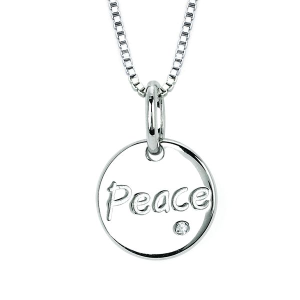 Sterling Silver Diamond Pendant