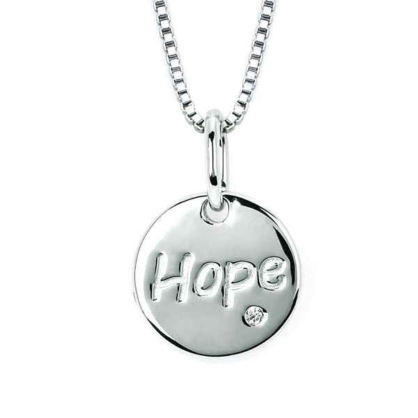 Sterling Silver Diamond Pendant
