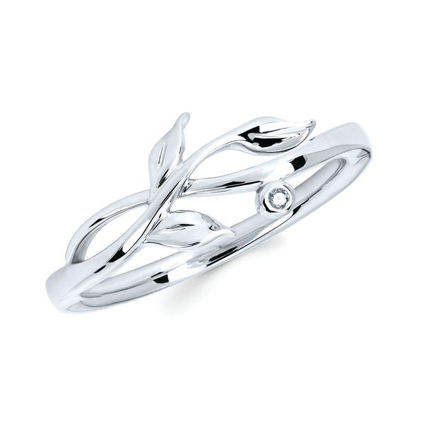 Sterling Silver Diamond Ring