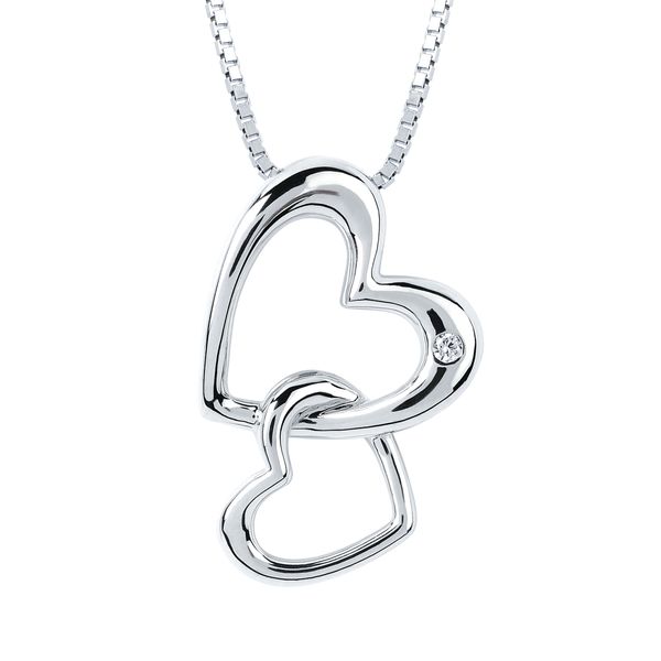 Sterling Silver Diamond Pendant