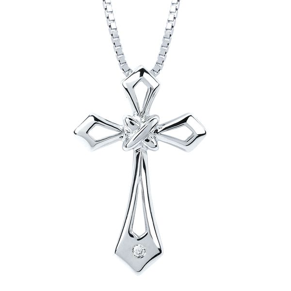 Sterling Silver Diamond Pendant
