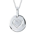 Sterling Silver Diamond Pendant