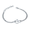 Sterling Silver Diamond Bracelet