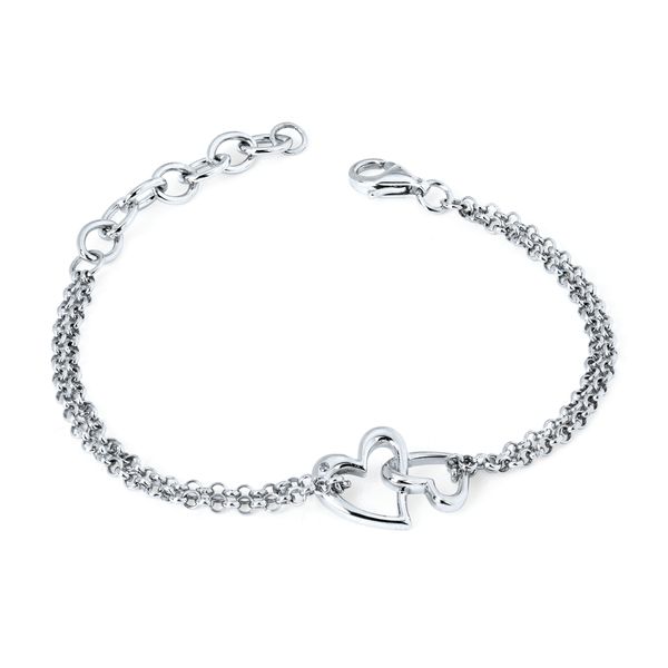 Sterling Silver Diamond Bracelet