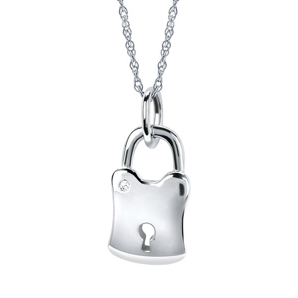 Sterling Silver Diamond Pendant