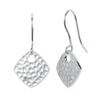 Sterling Silver Diamond Earrings