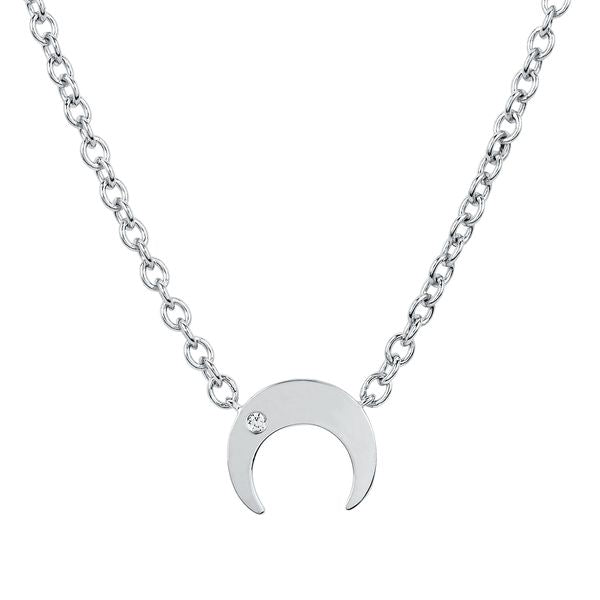Sterling Silver Diamond Pendant
