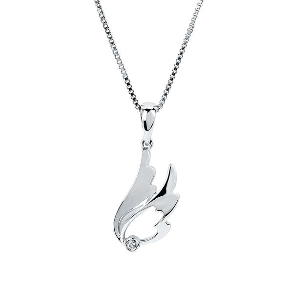 Sterling Silver Diamond Pendant
