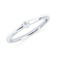 Sterling Silver Diamond Ring