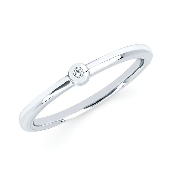 Sterling Silver Diamond Ring