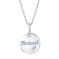 Sterling Silver Diamond Pendant
