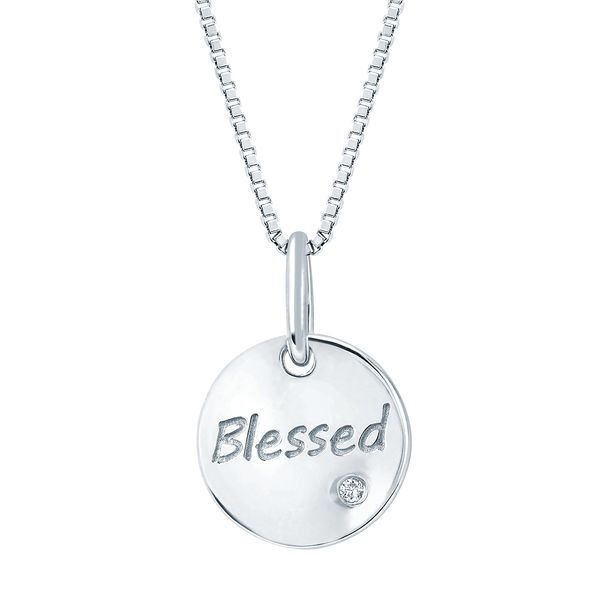 Sterling Silver Diamond Pendant