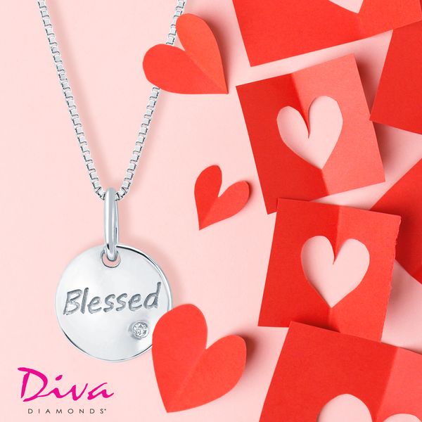 Sterling Silver Diamond Pendant - Image 2