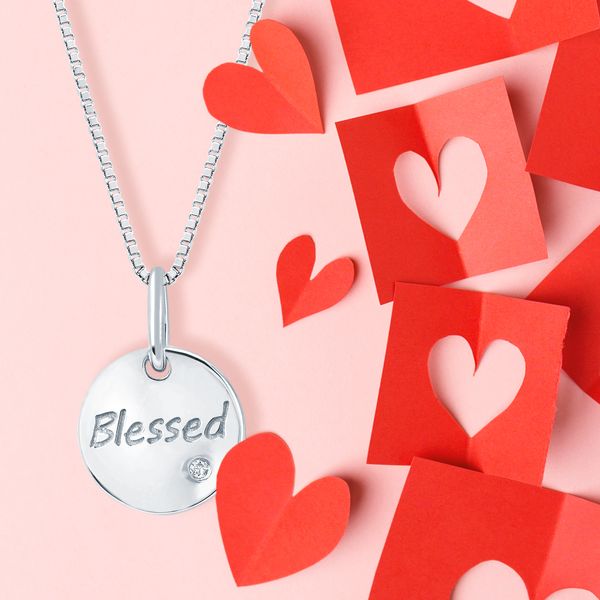 Sterling Silver Diamond Pendant - Image 3