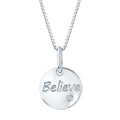 Sterling Silver Diamond Pendant