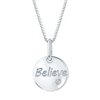 Sterling Silver Diamond Pendant
