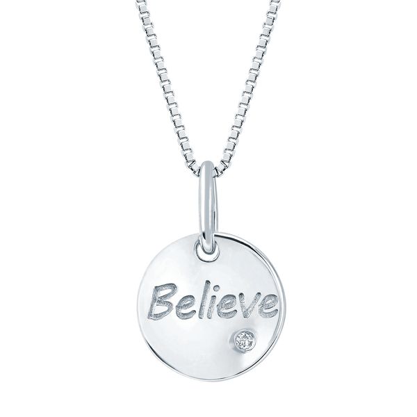 Sterling Silver Diamond Pendant