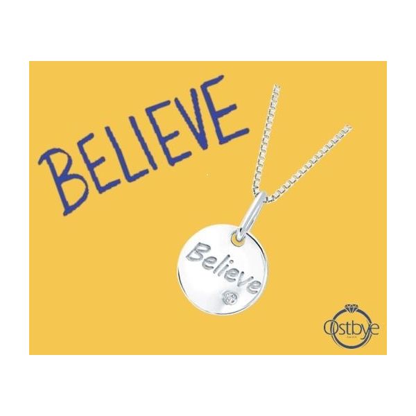 Sterling Silver Diamond Pendant - Image 5
