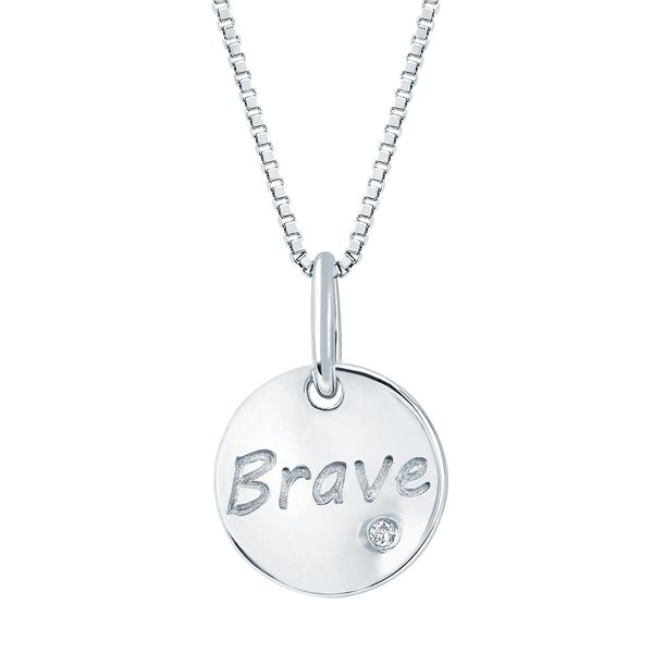 Sterling Silver Diamond Pendant