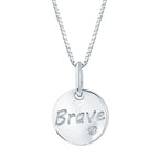 Sterling Silver Diamond Pendant