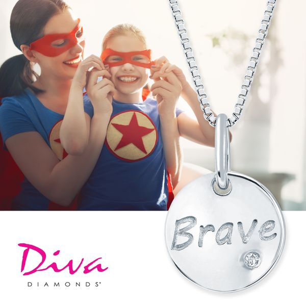 Sterling Silver Diamond Pendant - Image 2