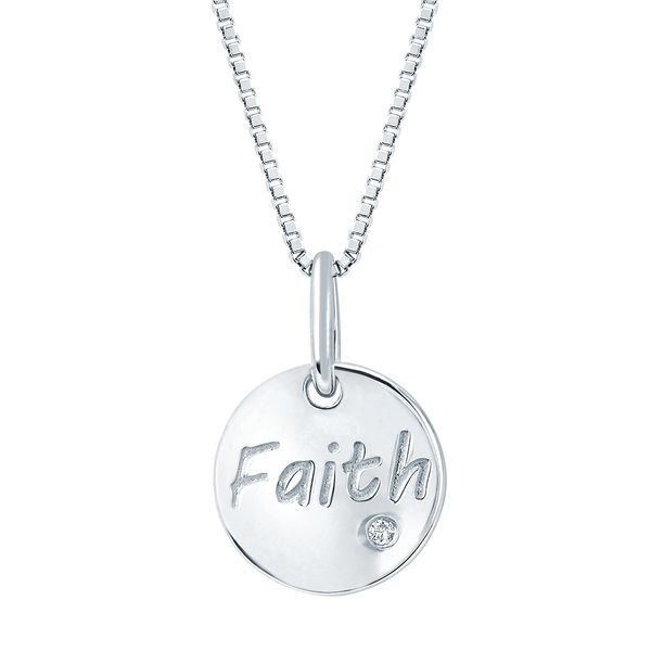 Sterling Silver Diamond Pendant