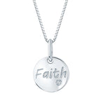 Sterling Silver Diamond Pendant