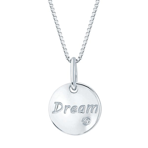 Sterling Silver Diamond Pendant