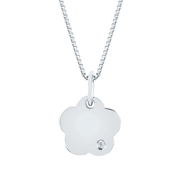Sterling Silver Diamond Pendant