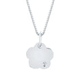 Sterling Silver Diamond Pendant