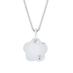 Sterling Silver Diamond Pendant
