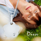 Sterling Silver Diamond Pendant - Image 3