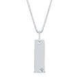 Sterling Silver Diamond Pendant