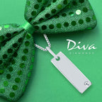 Sterling Silver Diamond Pendant - Image 3