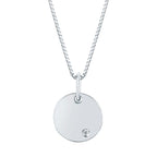Sterling Silver Diamond Pendant