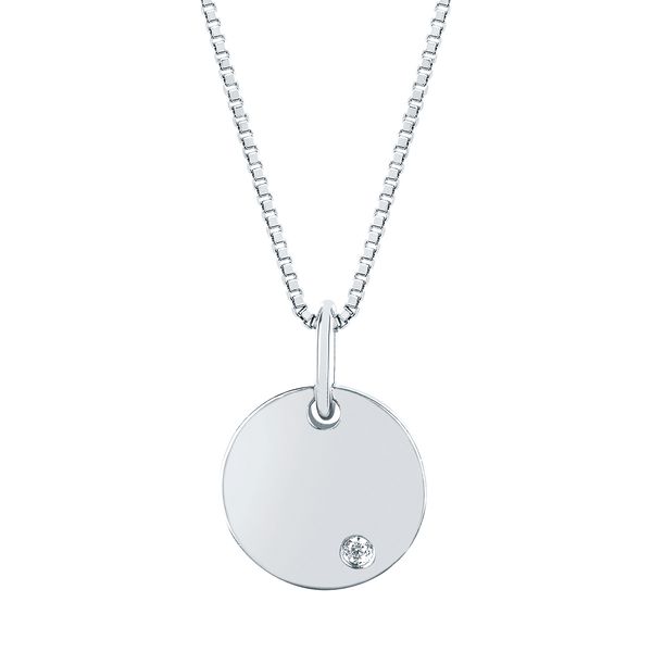 Sterling Silver Diamond Pendant