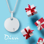 Sterling Silver Diamond Pendant - Image 2