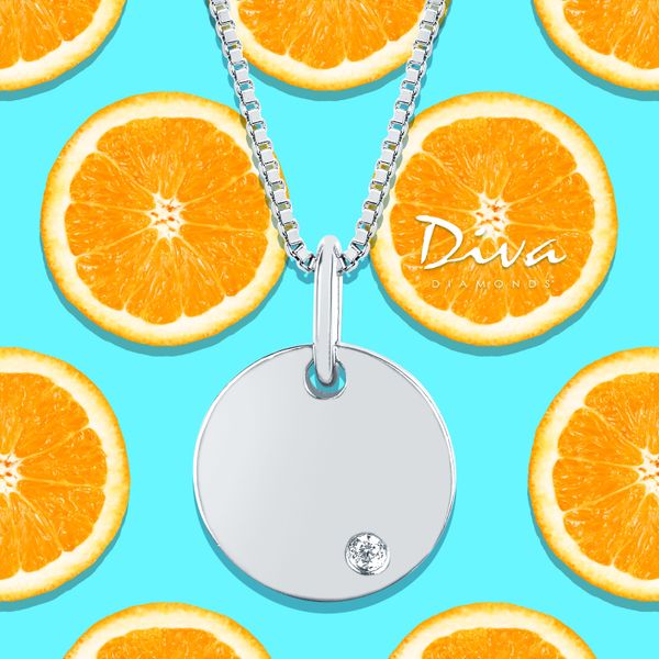 Sterling Silver Diamond Pendant - Image 3