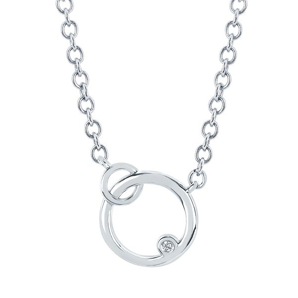 Sterling Silver Diamond Pendant