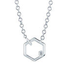 Sterling Silver Diamond Pendant