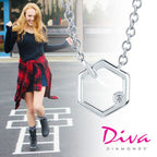 Sterling Silver Diamond Pendant - Image 2