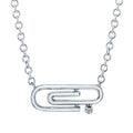 Sterling Silver Diamond Pendant